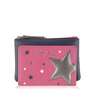 Medium pink leather 'Night Shift' purse